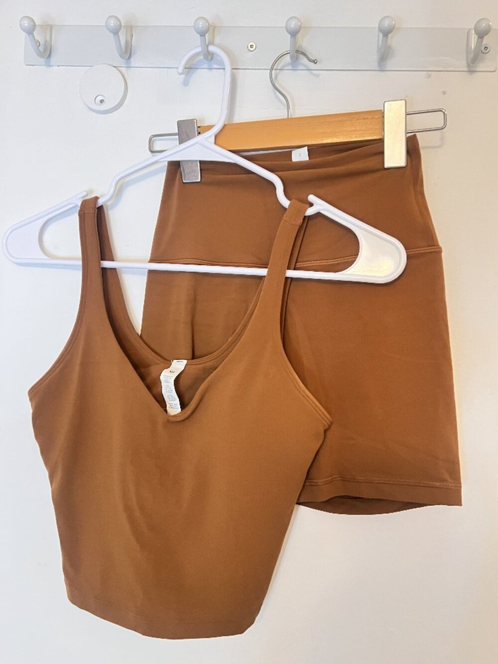 lululemon Align Tank Top Size 4 + High-Rise Short 6" Size 2 Copper Brown SET